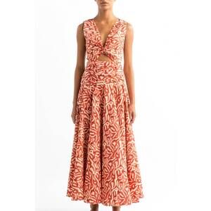 NEW ENCANTADORE giovanna dress in coral domus